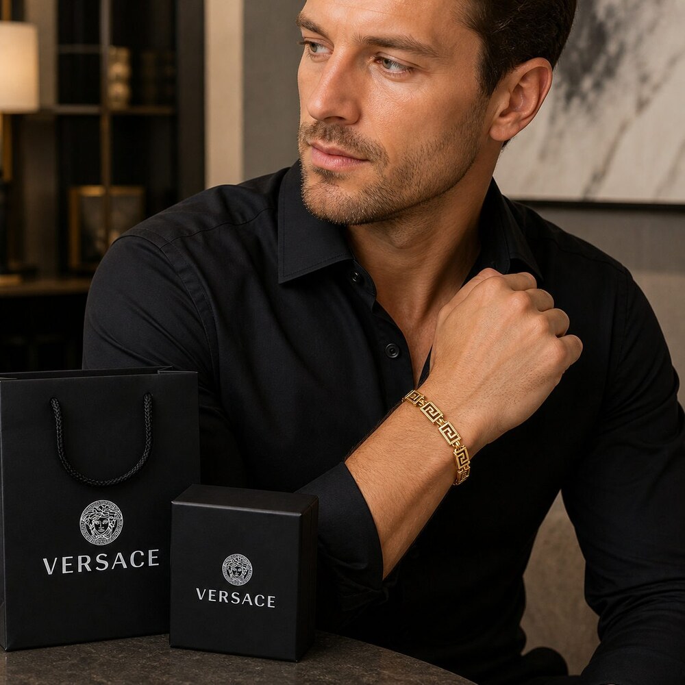 Versace Bold Statement Bracelet Style 3 | New with Box - Picture 9 of 9
